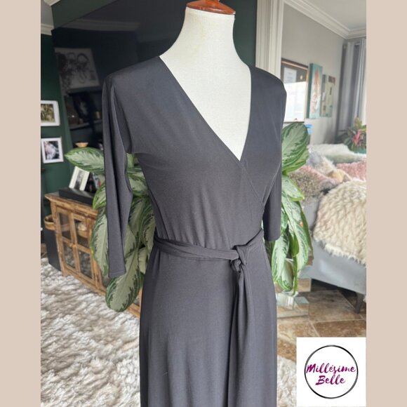 Sasha Drake Black Wrap Dress - Picture 7 of 7